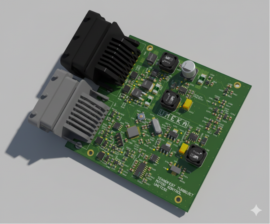 My six-layer turbojet engine control board